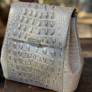 NEW WITH TAGS - Brahmin Melbourne Collection Ivory Dream Margo Crossbody FIRM